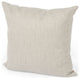 Neutral Sand Basket Weave Accent Throw Pillow