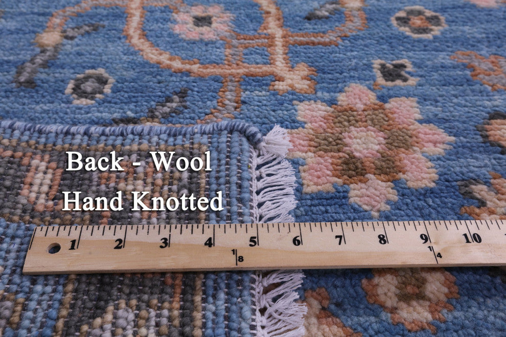 2' 6" X 16' 2" Runner Turkish Oushak Hand Knotted Wool Rug - Q15513