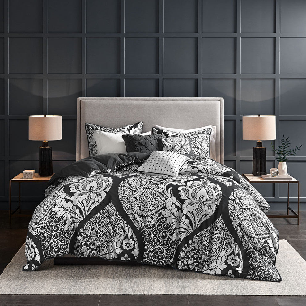 Madison Park Vienna 6 Piece Printed Duvet Cover Set