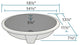 PUPSW Porcelain Bathroom Sink, White