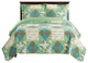 Davina Oversize Classic Patchwork-Print Coverlet Set, Full/Queen