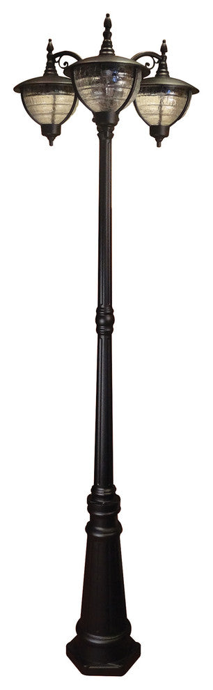 Vista Medium Post Mount Light, Black
