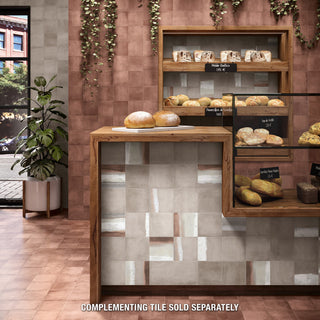 Matter Canvas Taupe Red Porcelain Floor and Wall Tile
