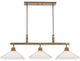 Uttermost Brookdale Industrial 3 Light Linear Chandelier 21346