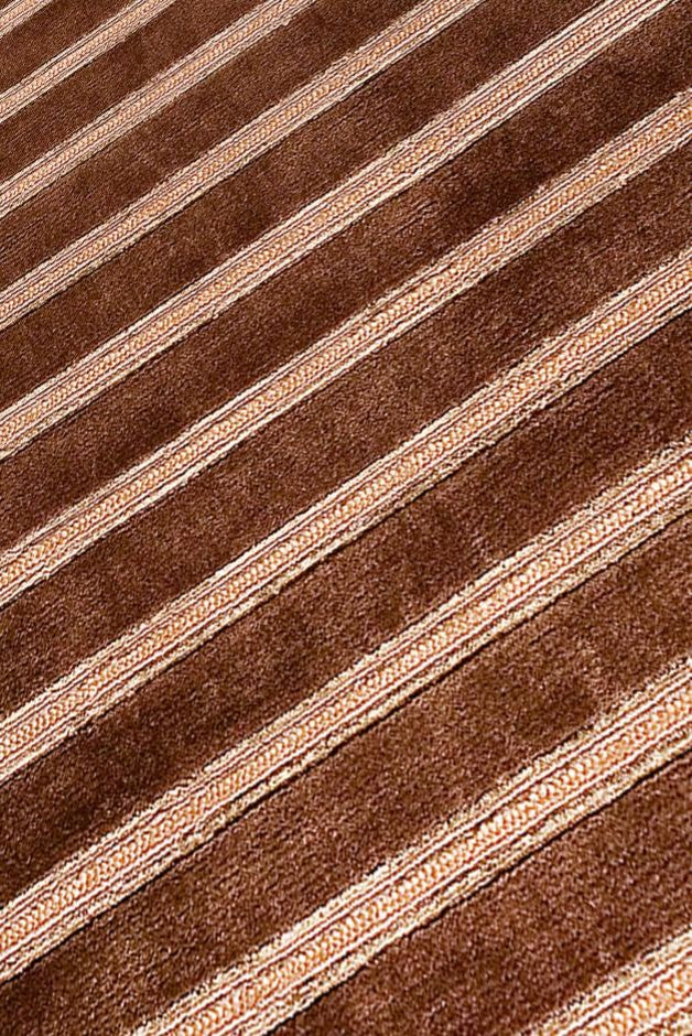 Hand Knotted Brown New Zealand Wool Area Rug, 4'6"X6'6"
