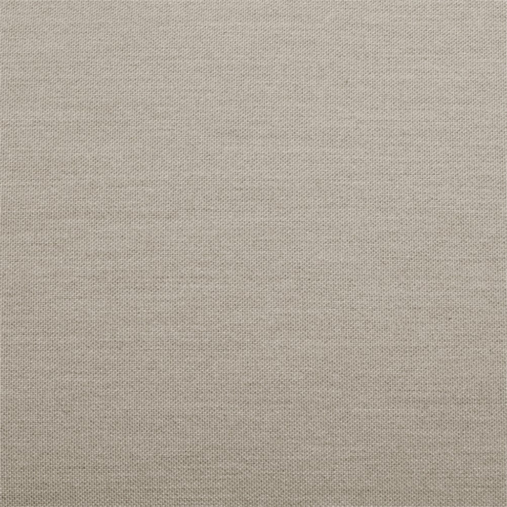 Armen Living Nofi 9-Piece Aluminum & Fabric Patio Dining Set in Taupe/Charcoal