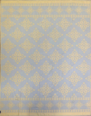 Arabesque Medallion Throw, Silver/Gold