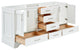 Ariel Stafford 72" Double Sink Bathroom Vanity Base, White