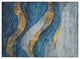 Machine Washable Indoor/Outdoor Chantille ACN1892 Blue 1'8" x 2'6" Rug