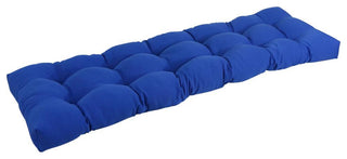 55-inch by 19-inch Tufted Solid Twill Bench Cushion
