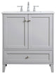 30" Single Bathroom Vanity, Gray