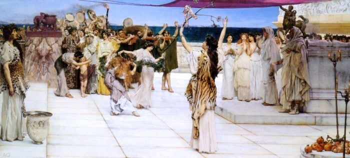 Sir Lawrence Alma-Tadema A Dedication to Bacchus Wall Decal