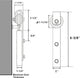 Mini Sliding Barn Door Hardware Kit, Classic Design, 30", Single