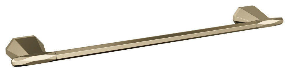 Amerock St. Vincent Contemporary Towel Bar, Golden Champagne, 18" Center-to-Cent