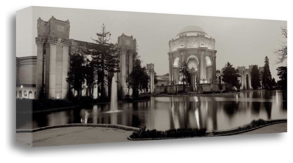 "Palace Of Fine Arts Pano - 4" By Alan Blaustein, Giclee on Gallery Wrap Canvas