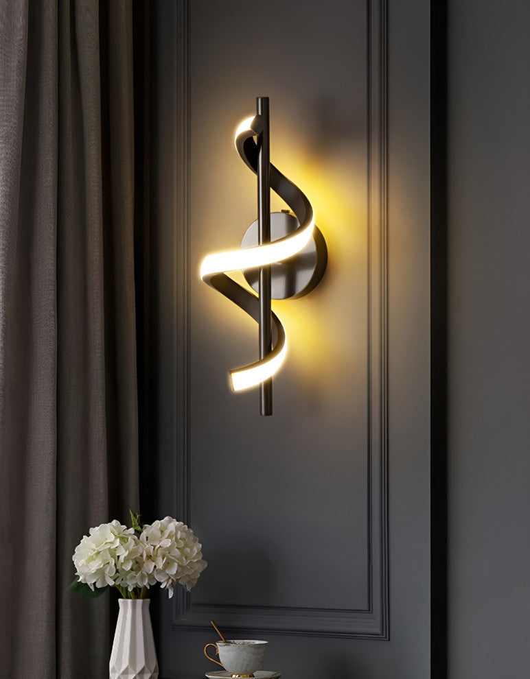 Marbella | Modern Creative LED Wall Sconce, Black, Warm Light