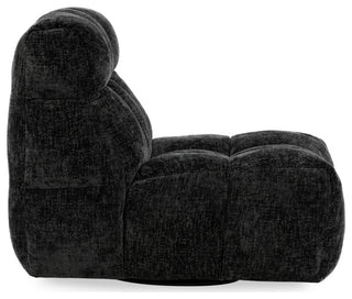 Roba Upholstered Fabric Swivel Lounge Chair