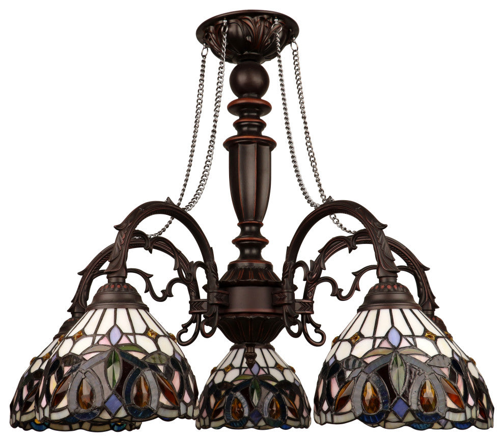 Serenity Victorian-Style 5-Light Large Chandelier 27" Wide