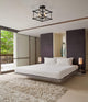 Black Close to Ceiling Light Fixture Caserectangle Semi Flush Mount