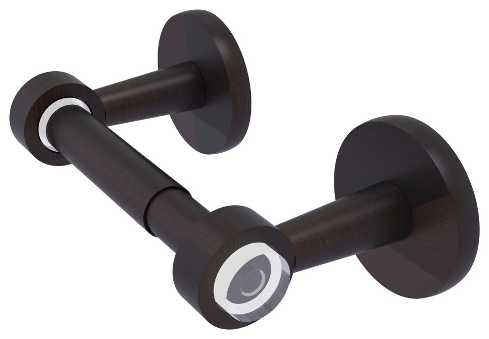 Clearview Two Post Toilet Tissue Holder, Venetian Bronze
