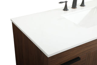 Home Living 22" Modern Walnut-Light Bathroom Vanity