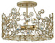 Fredrick Ramond Anya Medium Semi-Flush Mount, Silver Leaf*