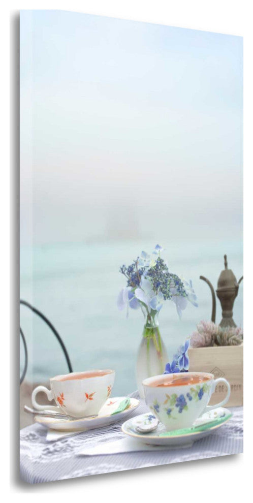 Outdoor Tea Party For Two 2 Giclee Wrap Canvas Wall Art
