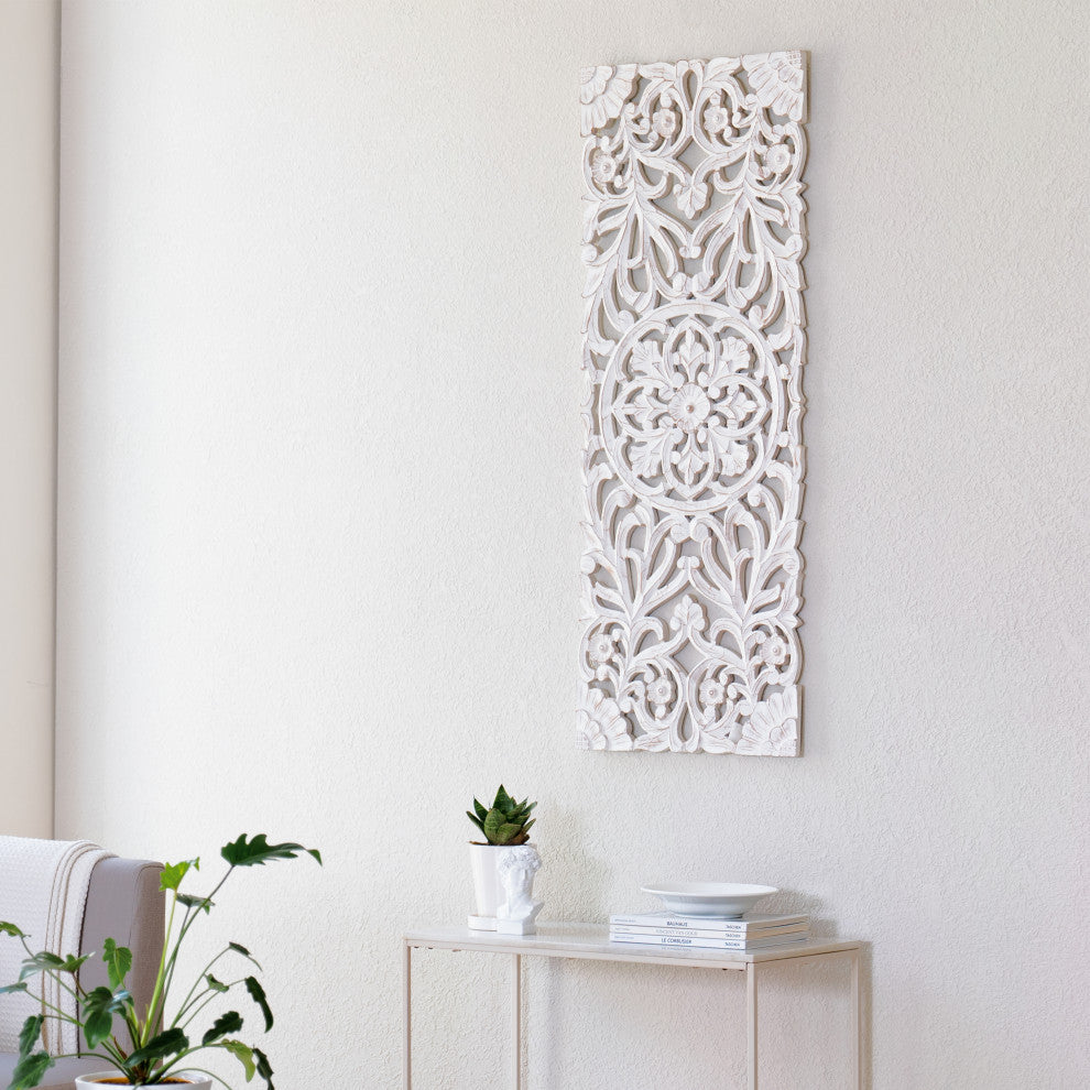 Malito Wall Medallion, White