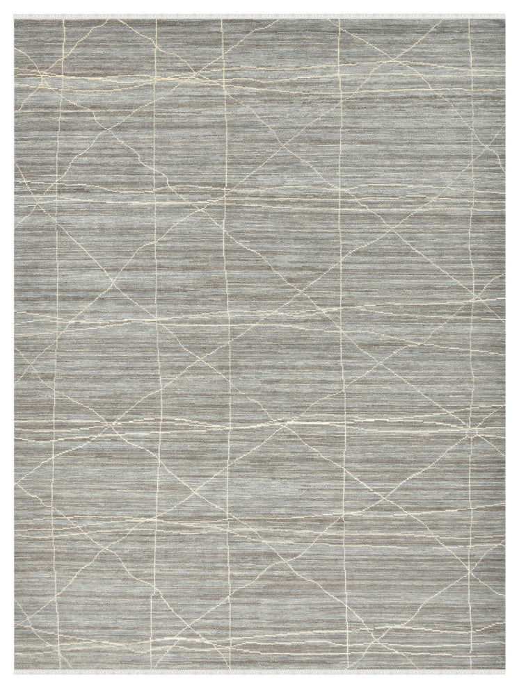 Anna Maneux Area Rug, Gray, 10' x 14', Geometric
