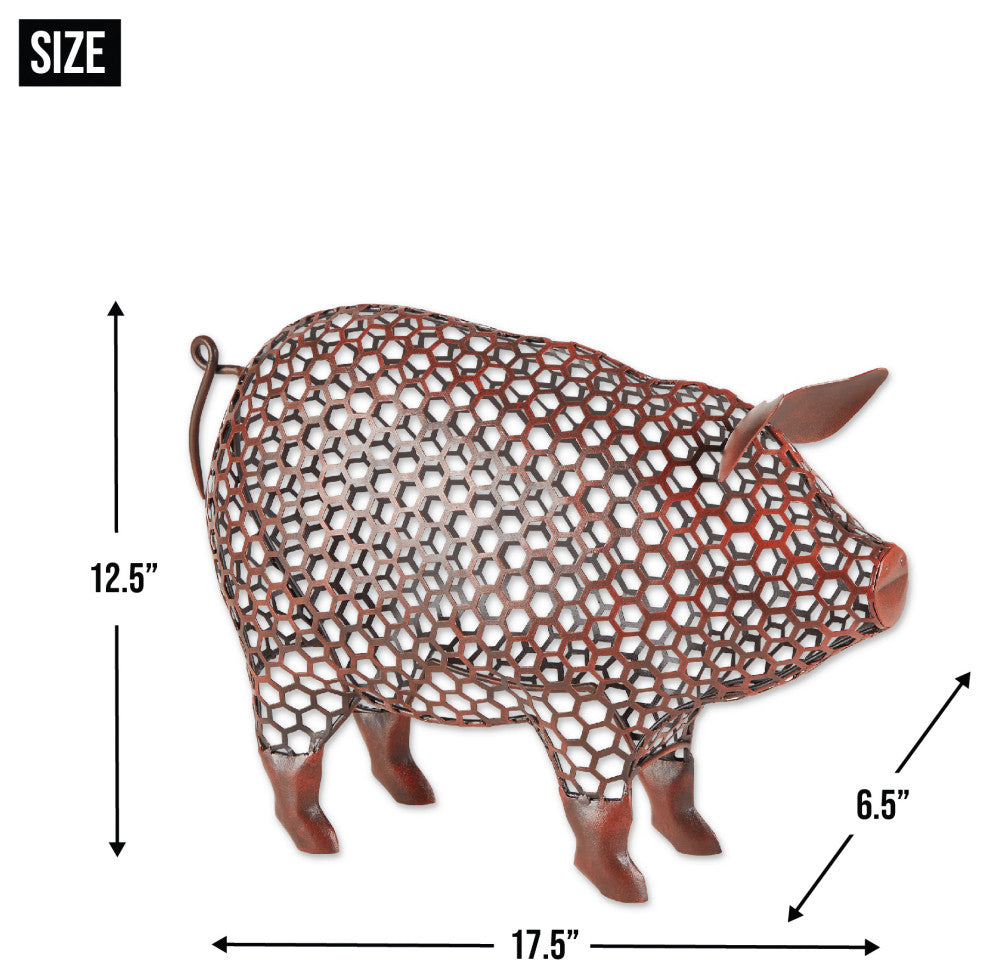 Chicken Wire Pig Sculpture