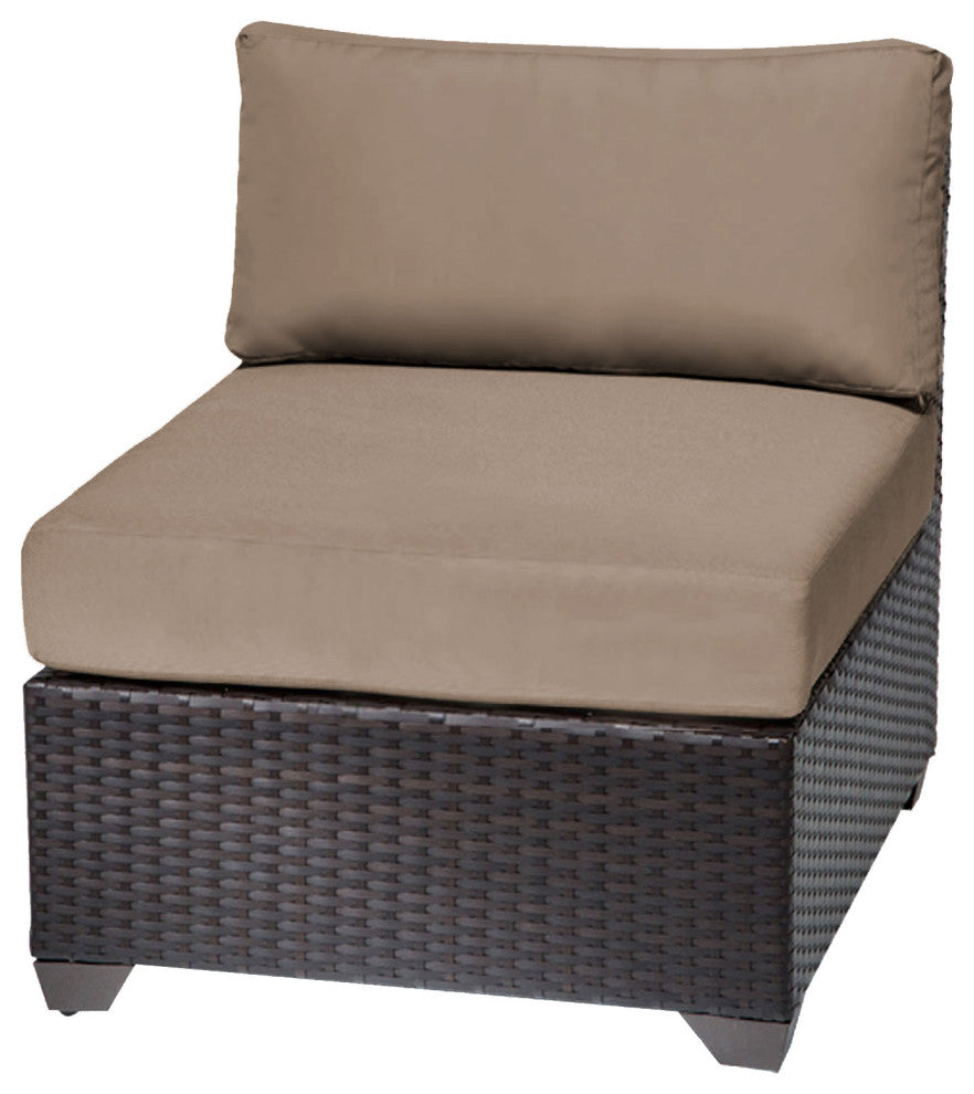 Barbados 7 Piece Outdoor Wicker Patio Furniture Set 07c Black