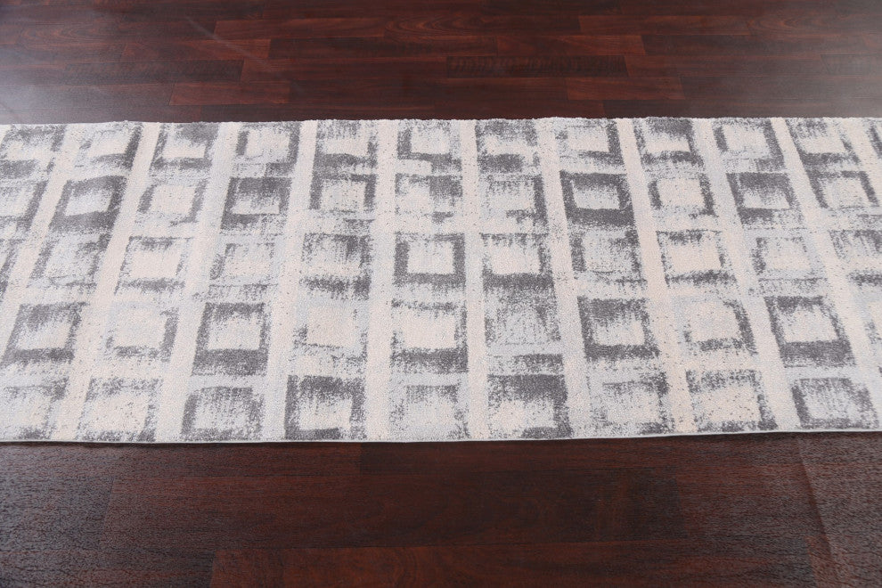 Geometric Oriental Transitional Turkish Rug Contemporary Carpet 3x8