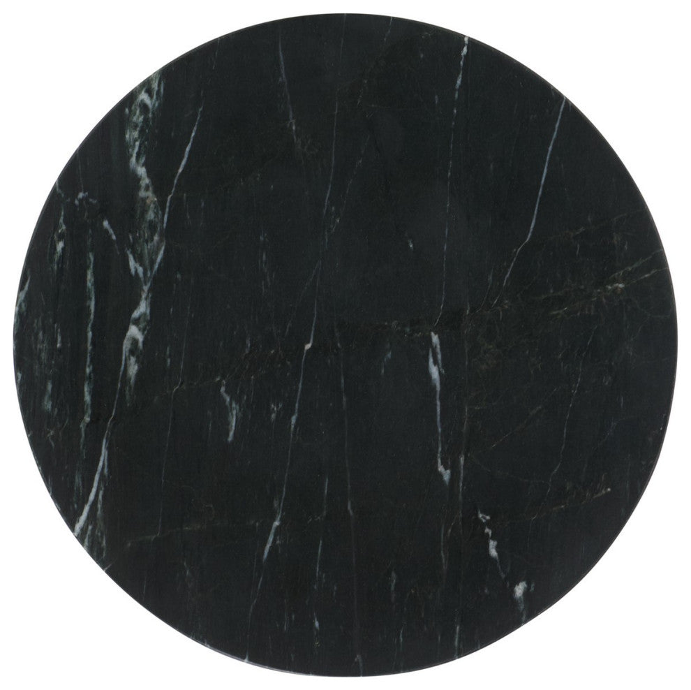 Safavieh Couture Devlin Marble Drink Table, Black