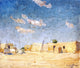 Walter Ufer Off the Plaza, 20"x25" Wall Decal