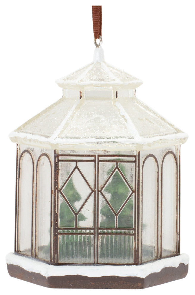 Winter Gazebo Ornament, Set of 4