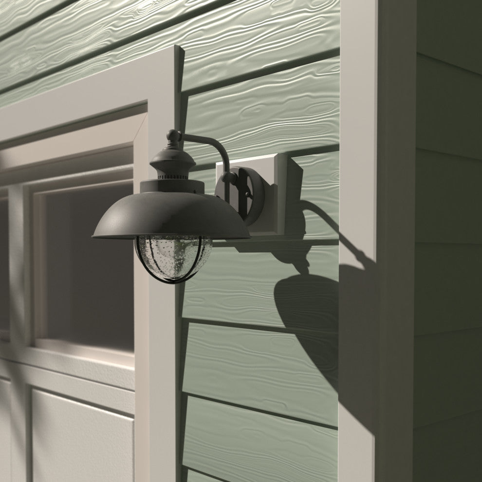 Harwich 10" Outdoor Wall Light Textured Gray