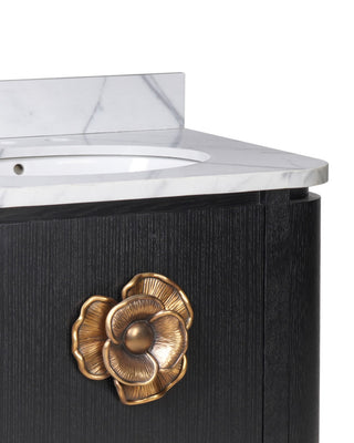 Briallen 30" Black Vanity with Oval Undermount Sink