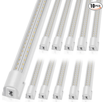 VEVOR 10 Pack 4 FT LED Shop Light 40W Linkable Ceiling Shop Light Fixture 6500LM