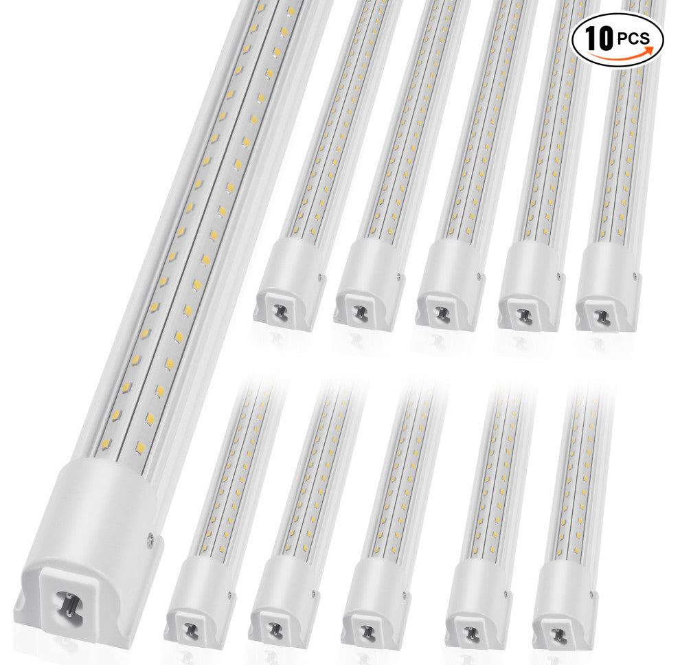 VEVOR 10 Pack 4 FT LED Shop Light 40W Linkable Ceiling Shop Light Fixture 6500LM
