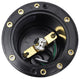 12V Composite Ground Well Light With Open Face Cover, Raw Brass