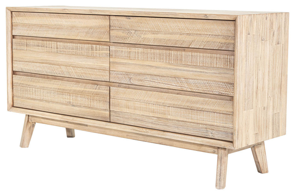 Gia 61"  Wide 6-Drawer Dresser