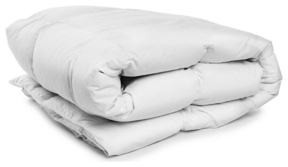 Luxury Oversized Lightweight White Down Alternative Comforter All Season!, White