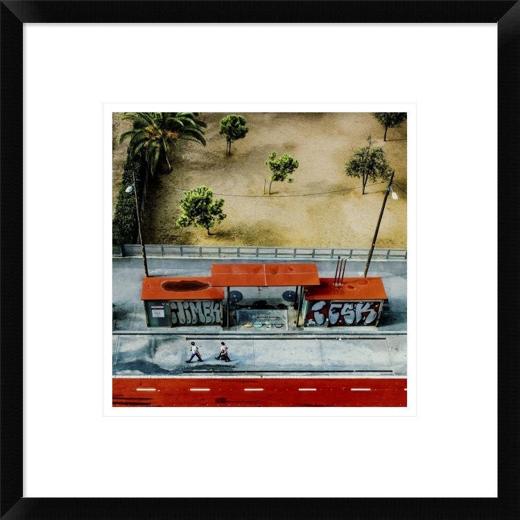 "Paint It Red" Framed Digital Print by Ambra, 18"x18"