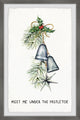 "I'm Under the Mistletoe" Framed Painting Print, 24x36