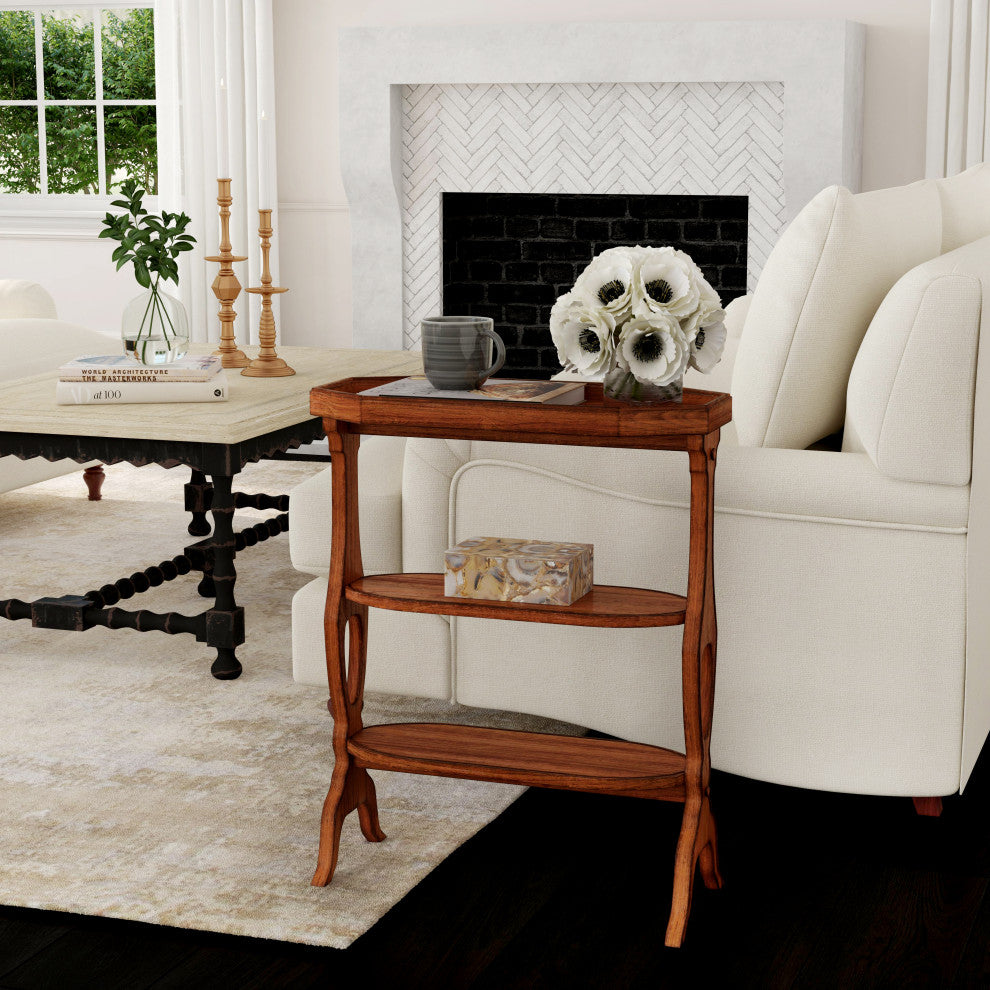 Hadley Accent Table, Medium Brown