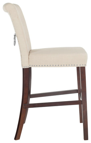 Safavieh Taylor Bar Stool, Beige/Espresso