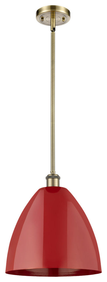 Innovations 516-1S-AB-MBD-12-RD-LED 1 Light Pendant, Antique Brass