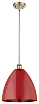 Innovations 516-1S-AB-MBD-12-RD-LED 1 Light Pendant, Antique Brass