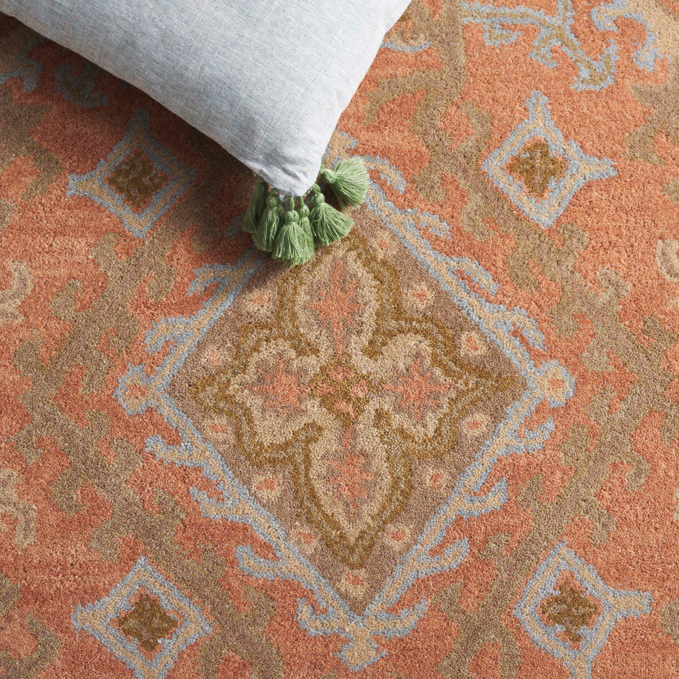 Safavieh Wyndham Collection, WYD203 Rug, Terracotta, 7' Square