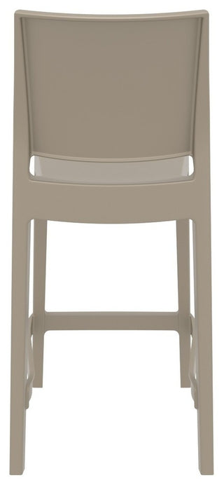 Maya Resin Counter Stool, Taupe, Set of 2